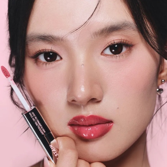 JudyDoll Rosy Pearl Peel Off Stain and Plumping Oil Duo- rose pink, waterproof - Picture 4 of 14